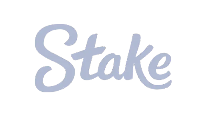  minimalist logo of the Stake casino with a lightning bolt, the text "Stake" in white, and a transparent background.